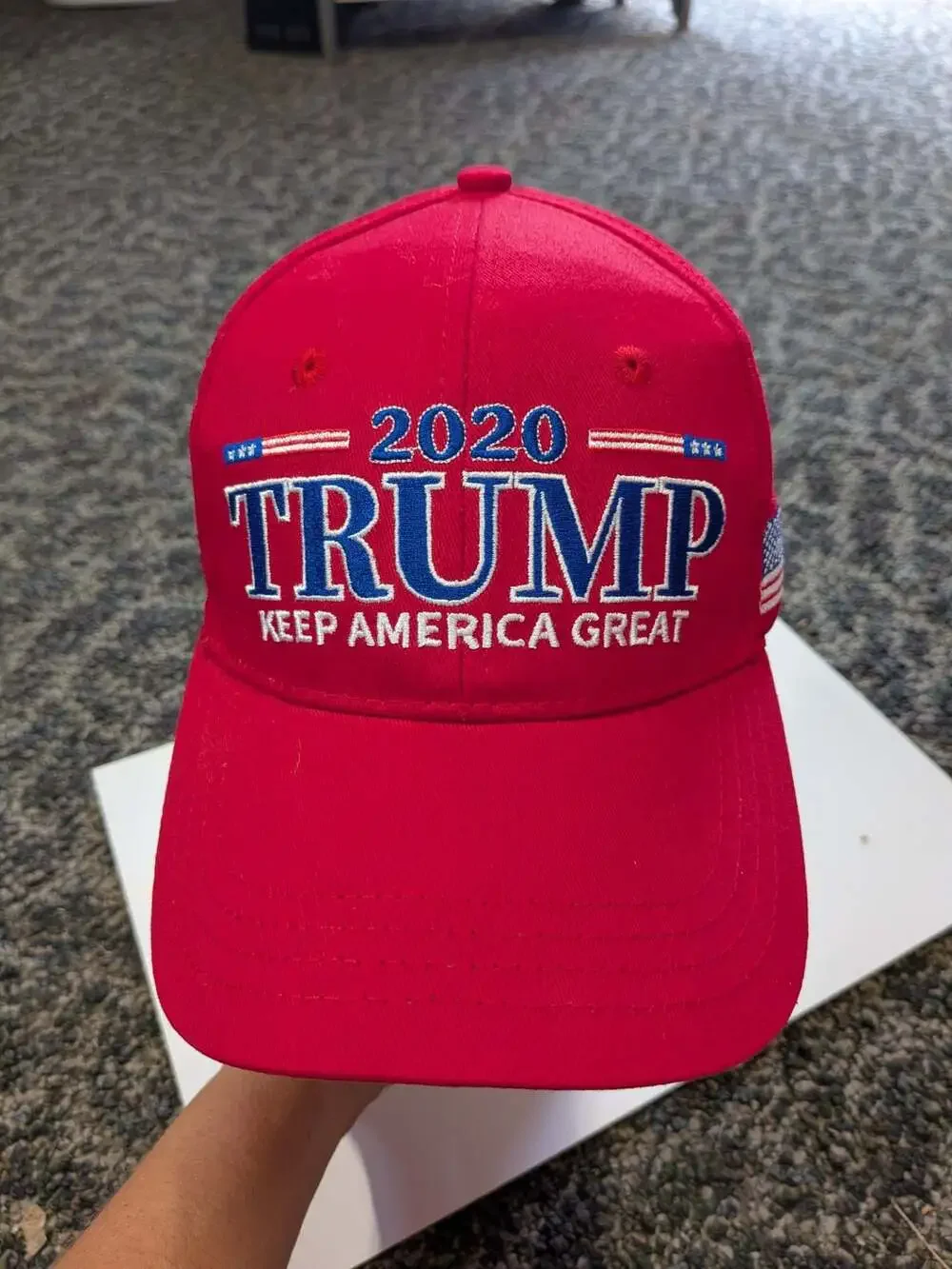Donald Trump 2020 Keep America Great Red Embroidered Cap Hat